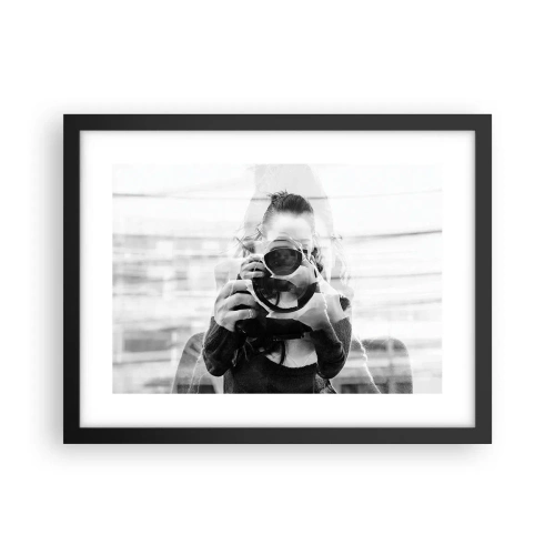 Poster in einem schwarzem Rahmen - Schöpfer und Material - 40x30 cm