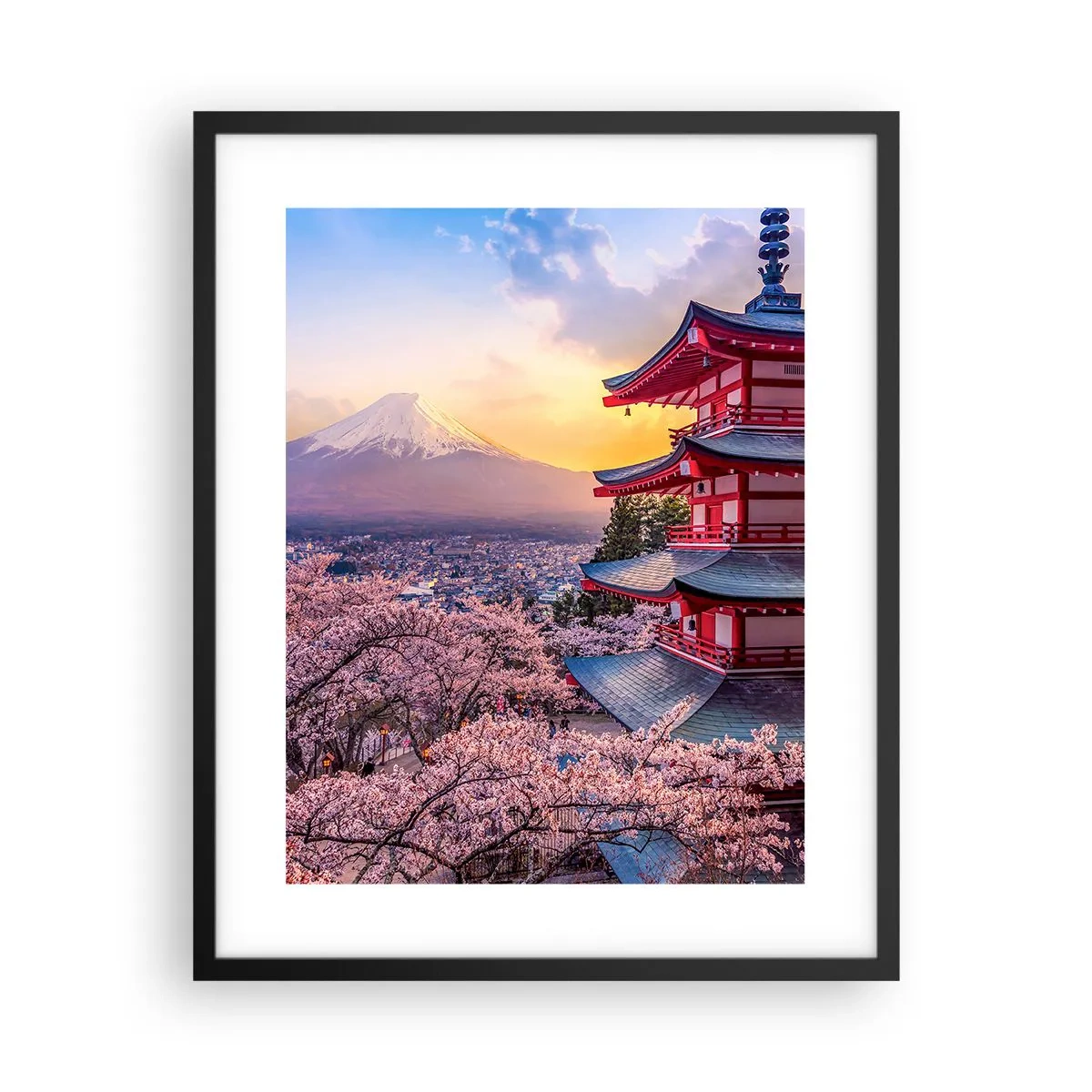 Poster in einem schwarzem Rahmen - Die Essenz des japanischen Geistes - 40x50 cm