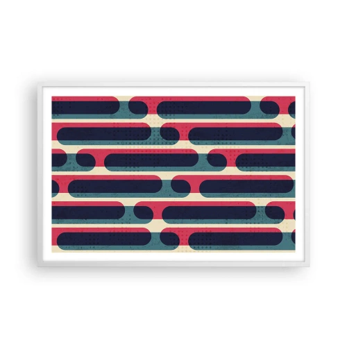 Poster in einem weißen Rahmen - In die Tiefe und vorwärts - 91x61 cm