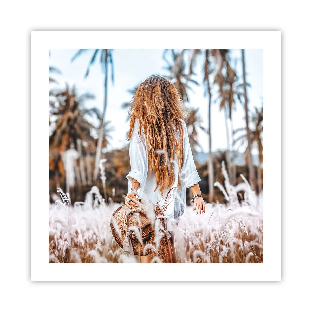 Poster - Geboren aus Grasflaum - 50x50 cm