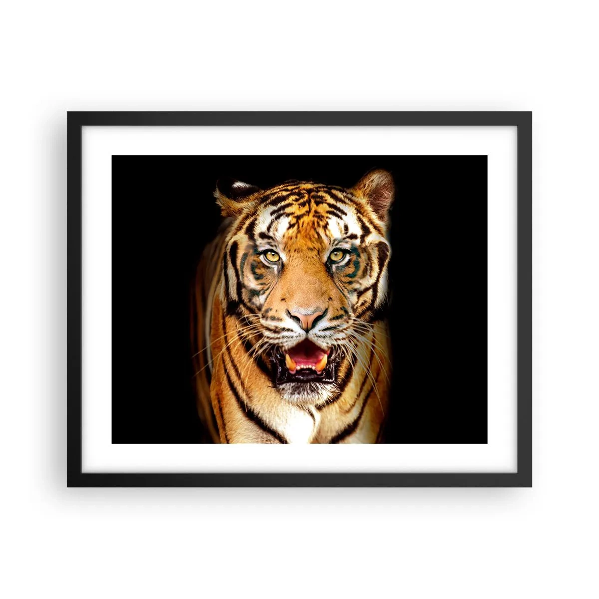 Poster in einem schwarzem Rahmen - Wild im Herzen - 50x40 cm