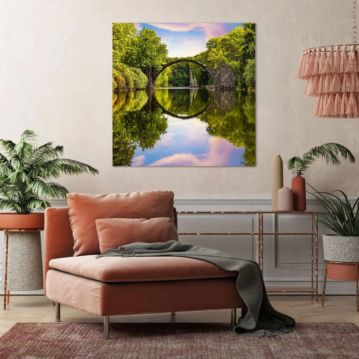 Bild auf Leinwand - Leinwandbild - An der Kreuzung zweier Welten - 40x40 cm