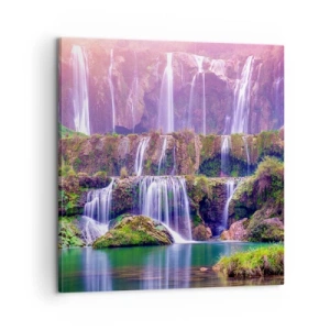 Bild auf Leinwand - Leinwandbild - Treppe zum Himmel - 60x60 cm