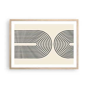 Poster in einem Rahmen aus heller Eiche - In einem Moment ... - 70x50 cm