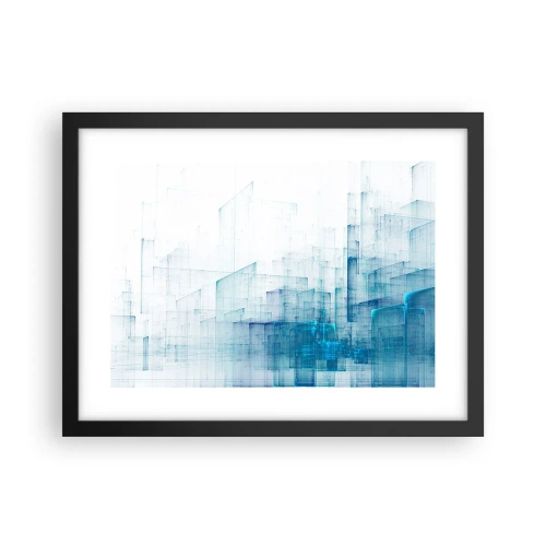 Poster in einem schwarzem Rahmen - Wie der Raum wgeschaffen urde - 40x30 cm