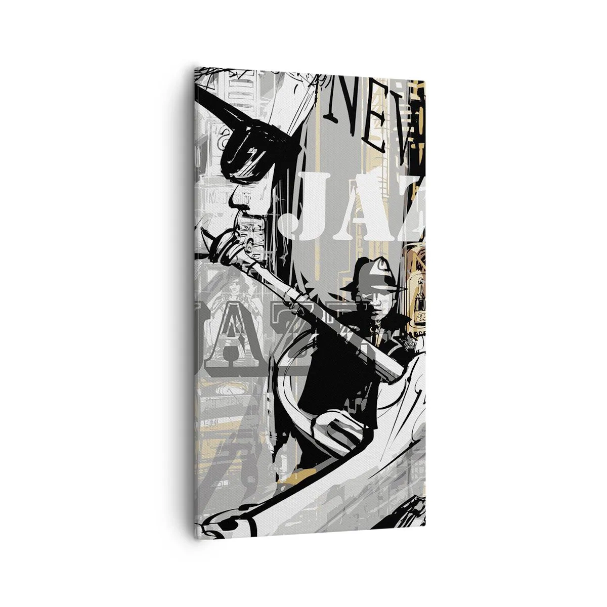 Bild auf Leinwand - Leinwandbild - Im Rhythmus von New York - 55x100 cm