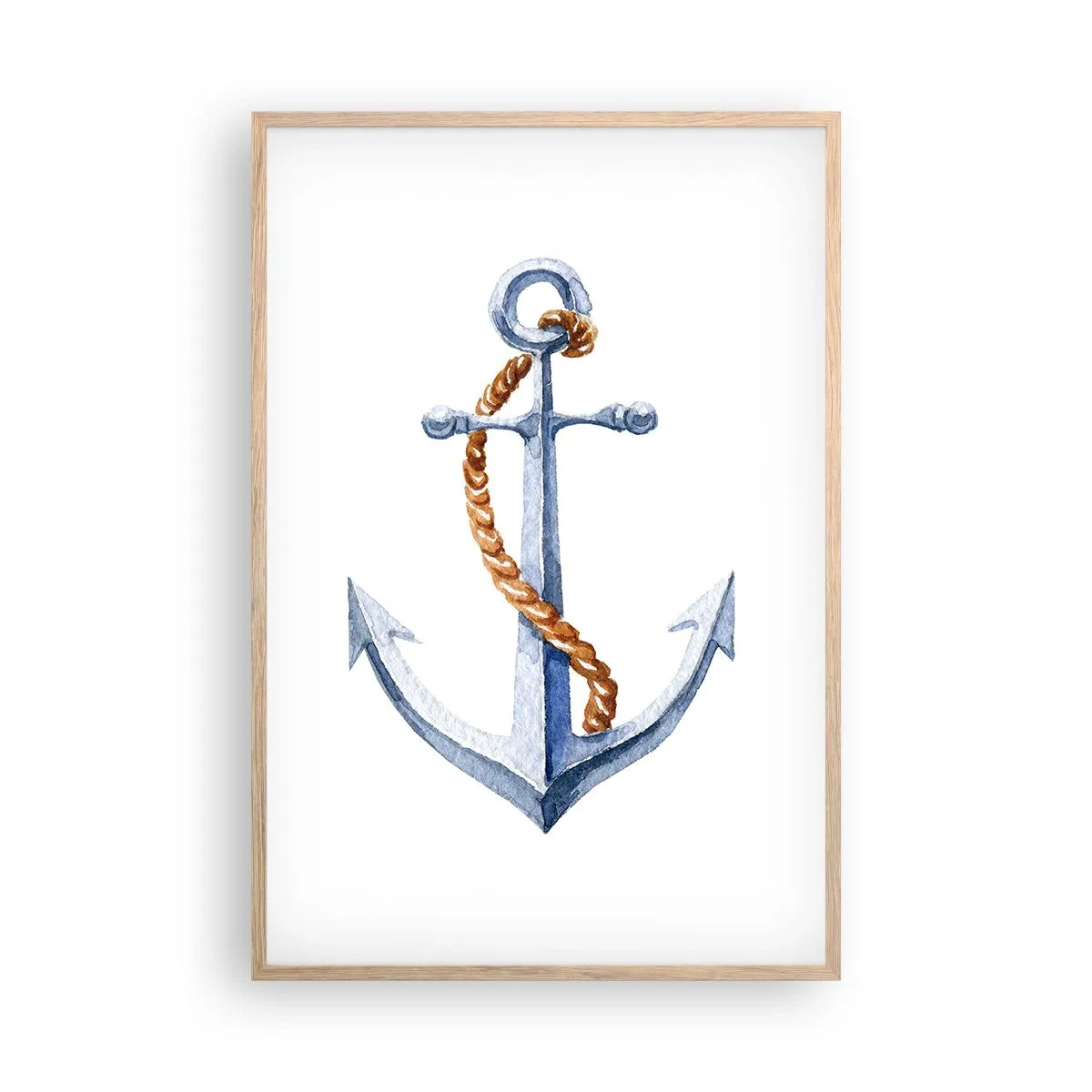Poster in einem Rahmen aus heller Eiche - Ahoi Abenteuer! - 61x91 cm