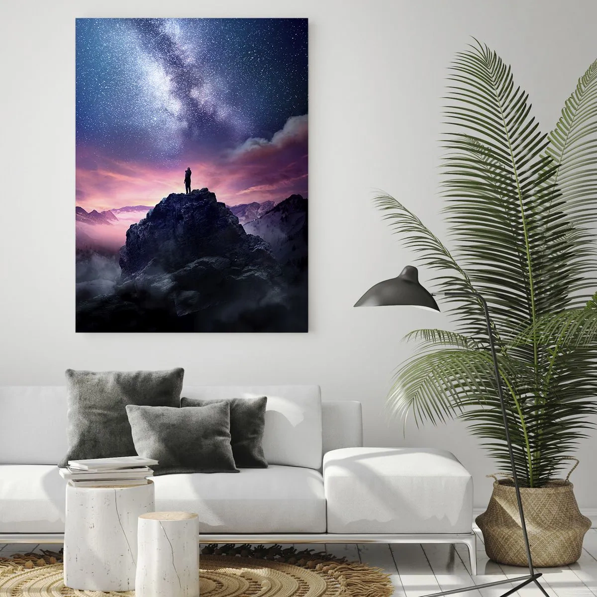 Glasbild - Bild auf glas - Und er fühlte das Leben - 70x100 cm