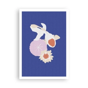 Poster - Komposition von Blüten und Knospen - 70x100 cm