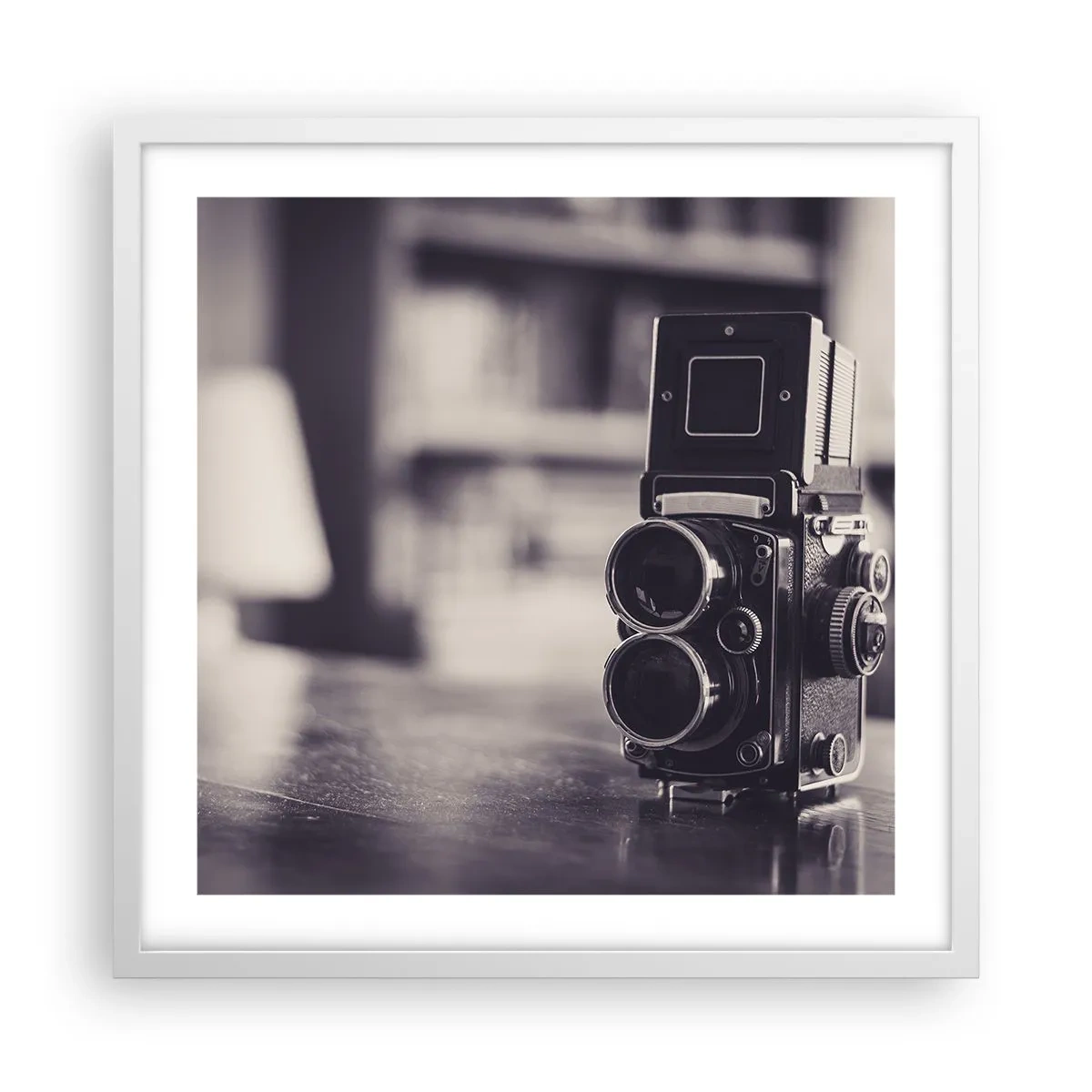 Poster in einem weißen Rahmen - Zauber alter Fotografie - 50x50 cm