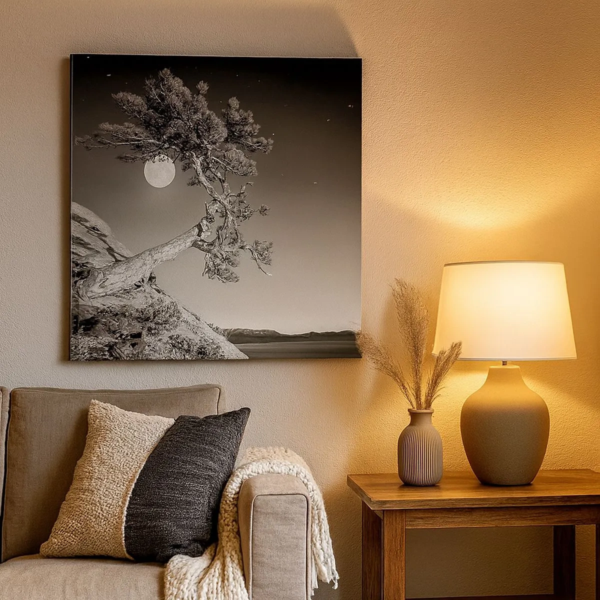 Bild auf Leinwand - Leinwandbild - Siegreiche Kämpferin - 30x30 cm