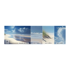 Fototapeten Muster Selbstklebend Deluxe Sticker - Paradiesischer Urlaub - Strand, Ozean, Feiertage - 100x30 cm