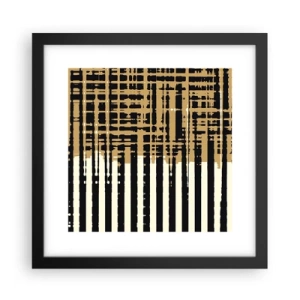 Poster in einem schwarzem Rahmen - Architektonische Abstraktion - 30x30 cm