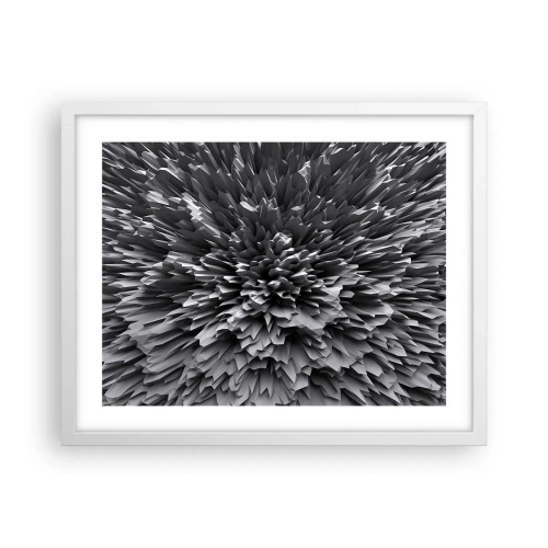 Poster in einem weißen Rahmen - Härter kann es nicht werden - 50x40 cm