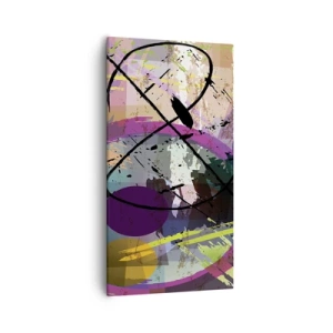 Bild auf Leinwand - Leinwandbild - Du kannst geradeaus oder umhergehen - 55x100 cm