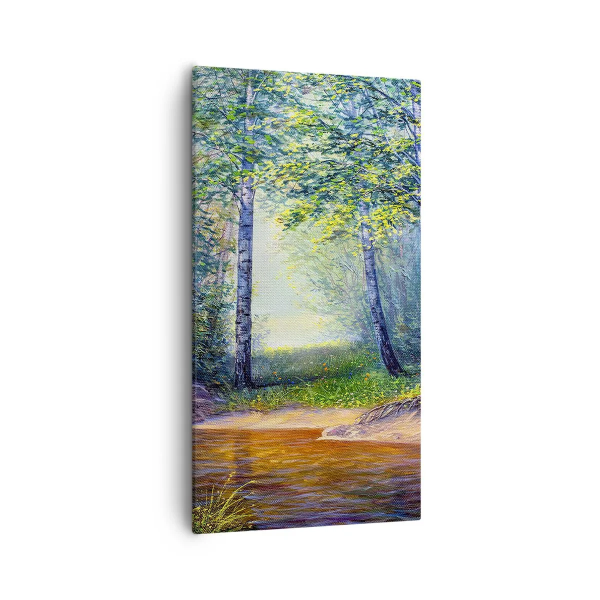 Bild auf Leinwand - Leinwandbild - Idyllische Landschaft - 55x100 cm