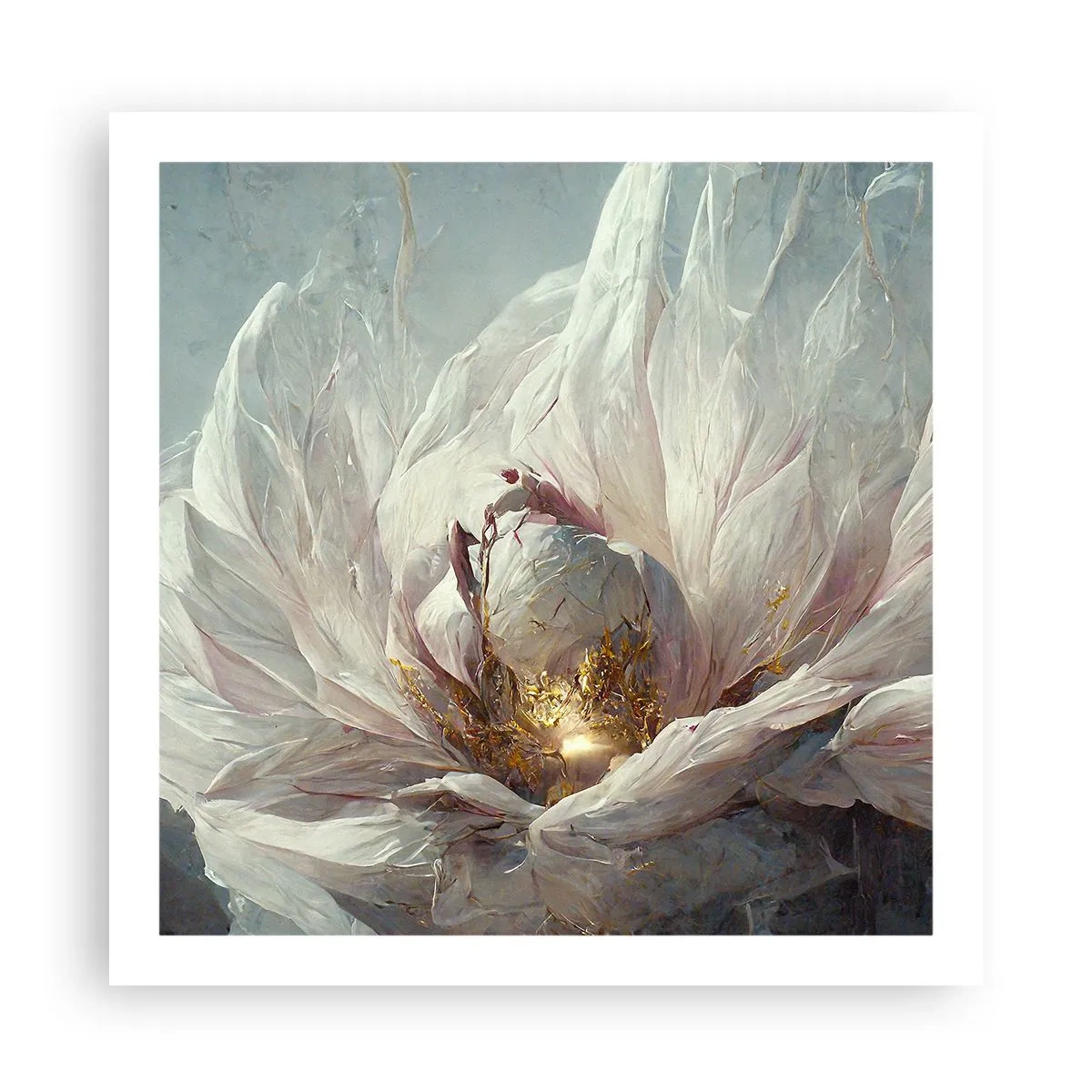 Poster - Sie blüht alle hundert Jahre einmal - 60x60 cm