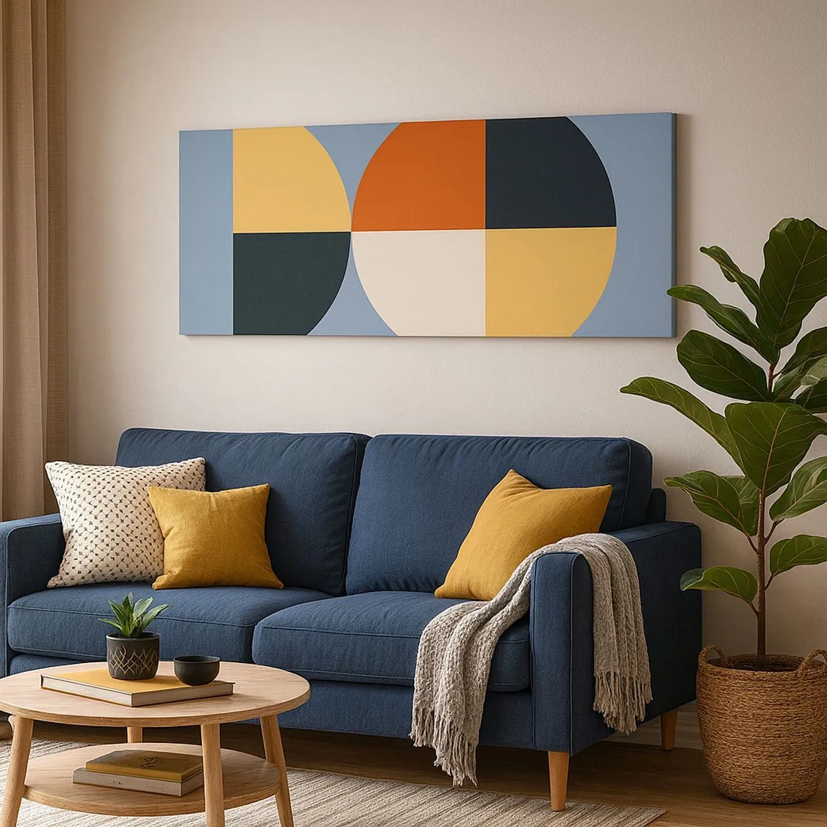 Bild auf Leinwand - Leinwandbild - Beobachte und zähle - 100x40 cm