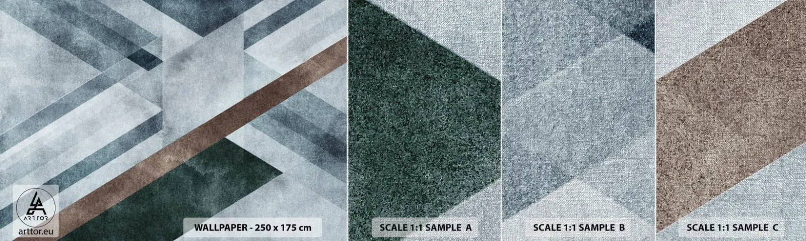 Fototapeten Muster Premium Canvas - Anspruchsvolle Eleganz der Geometrie - Linien, Geometrie, Abstraktion - 100x30 cm