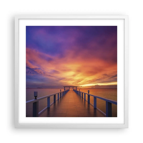 Poster in einem weißen Rahmen - Ohne Ende - 50x50 cm