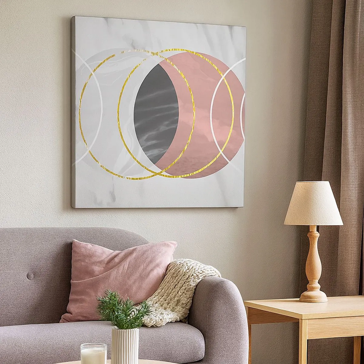 Bild auf Leinwand - Leinwandbild - Musik der Sphären - 30x30 cm