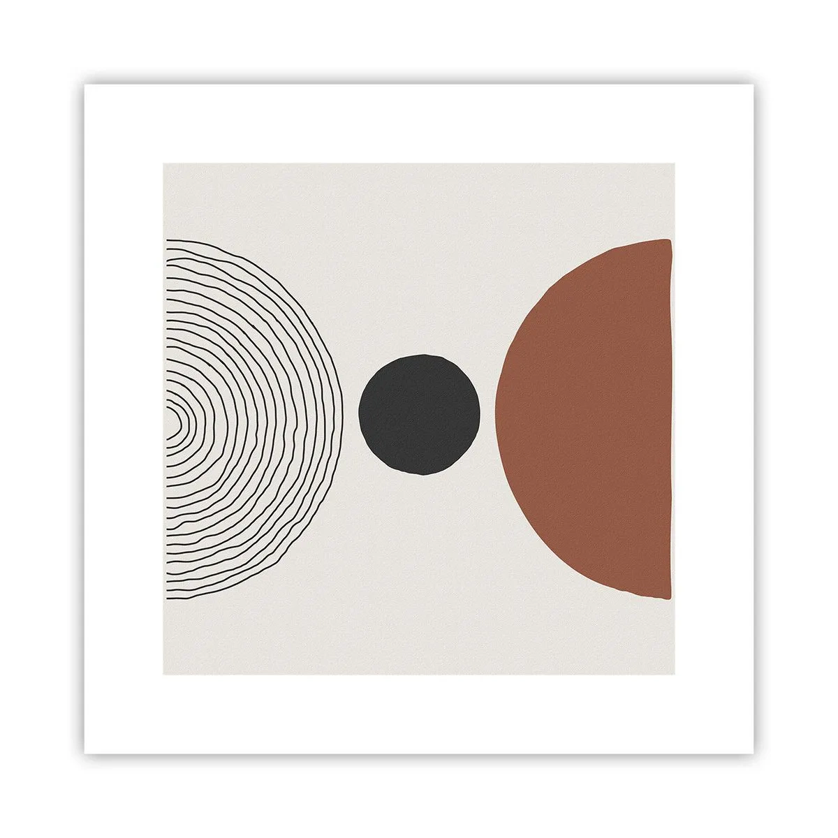 Poster - Das Zentrum der Aufmerksamkeit - 30x30 cm