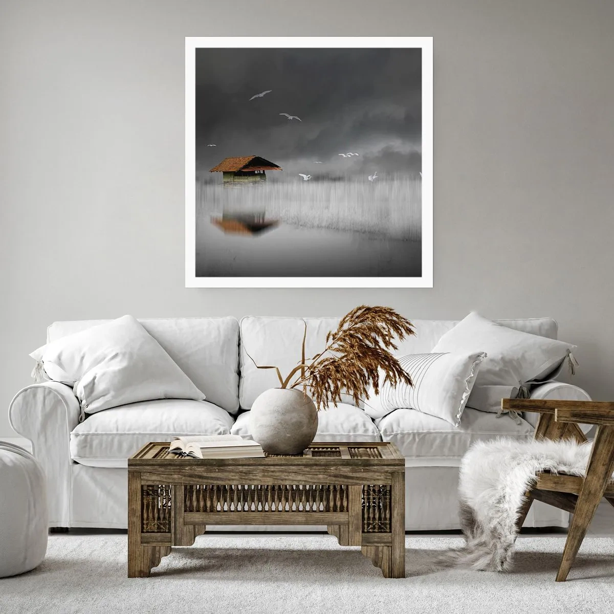 Poster - Schutz vor Regen - 30x30 cm