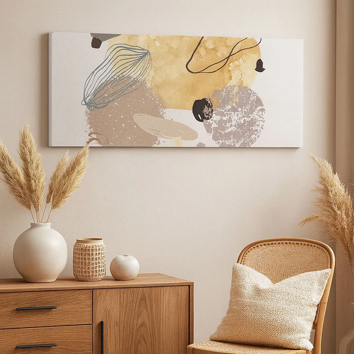 Bild auf Leinwand - Leinwandbild - Angewandte Plumkologie - 100x40 cm