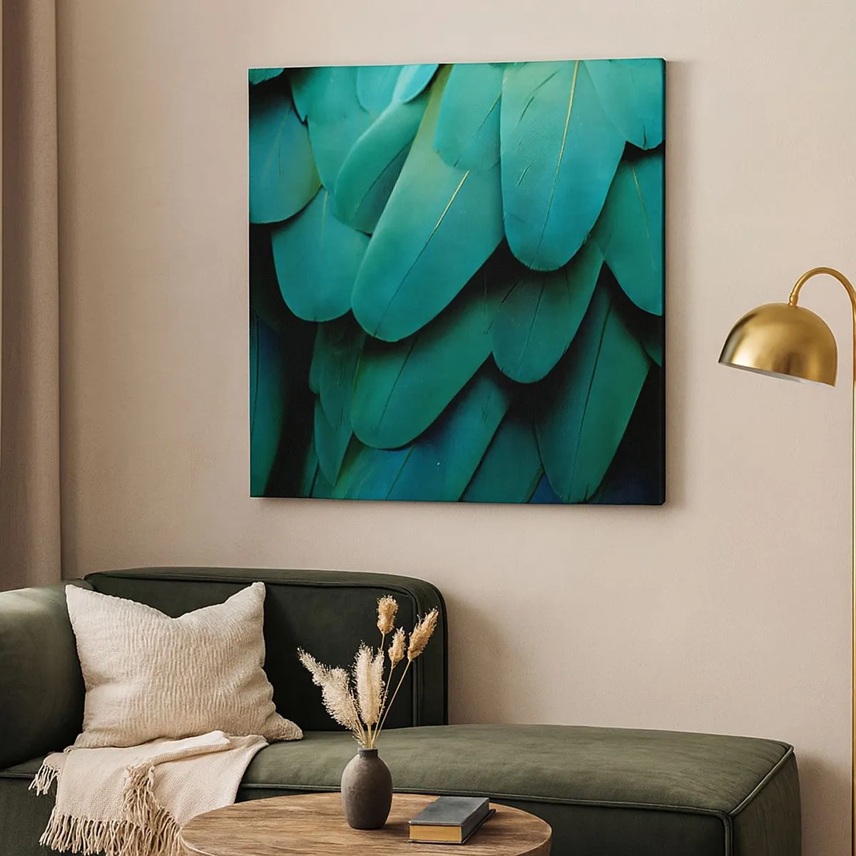 Bild auf Leinwand - Leinwandbild - Papageienartige Präzision - 30x30 cm