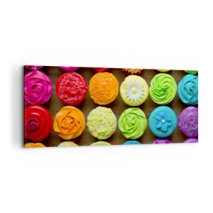 Bild auf Leinwand - Leinwandbild - Alles andere - alles lecker - 100x40 cm