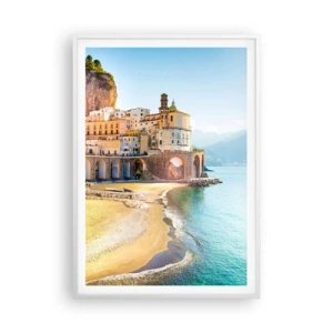 Poster in einem weißen Rahmen - Die Stadt ist unglaublich - 70x100 cm