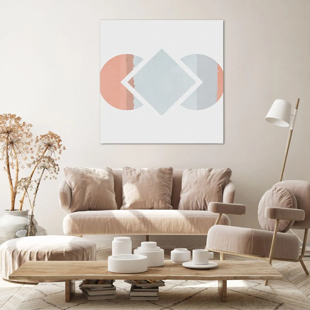 Bild auf Leinwand - Leinwandbild - Die Situation ist klar - 30x30 cm