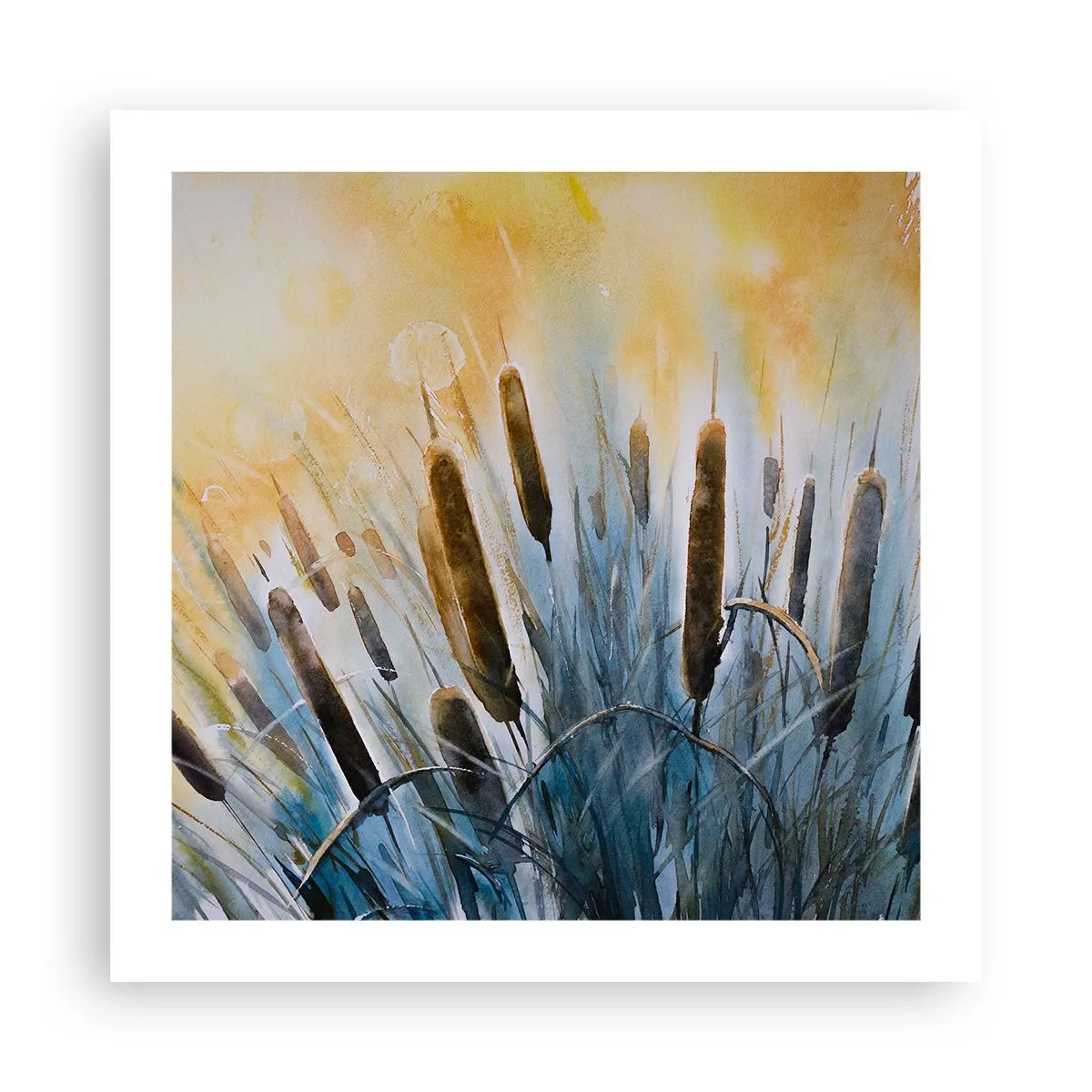 Poster - Die Kälte des Wassers, die Hitze der Sonne - 50x50 cm