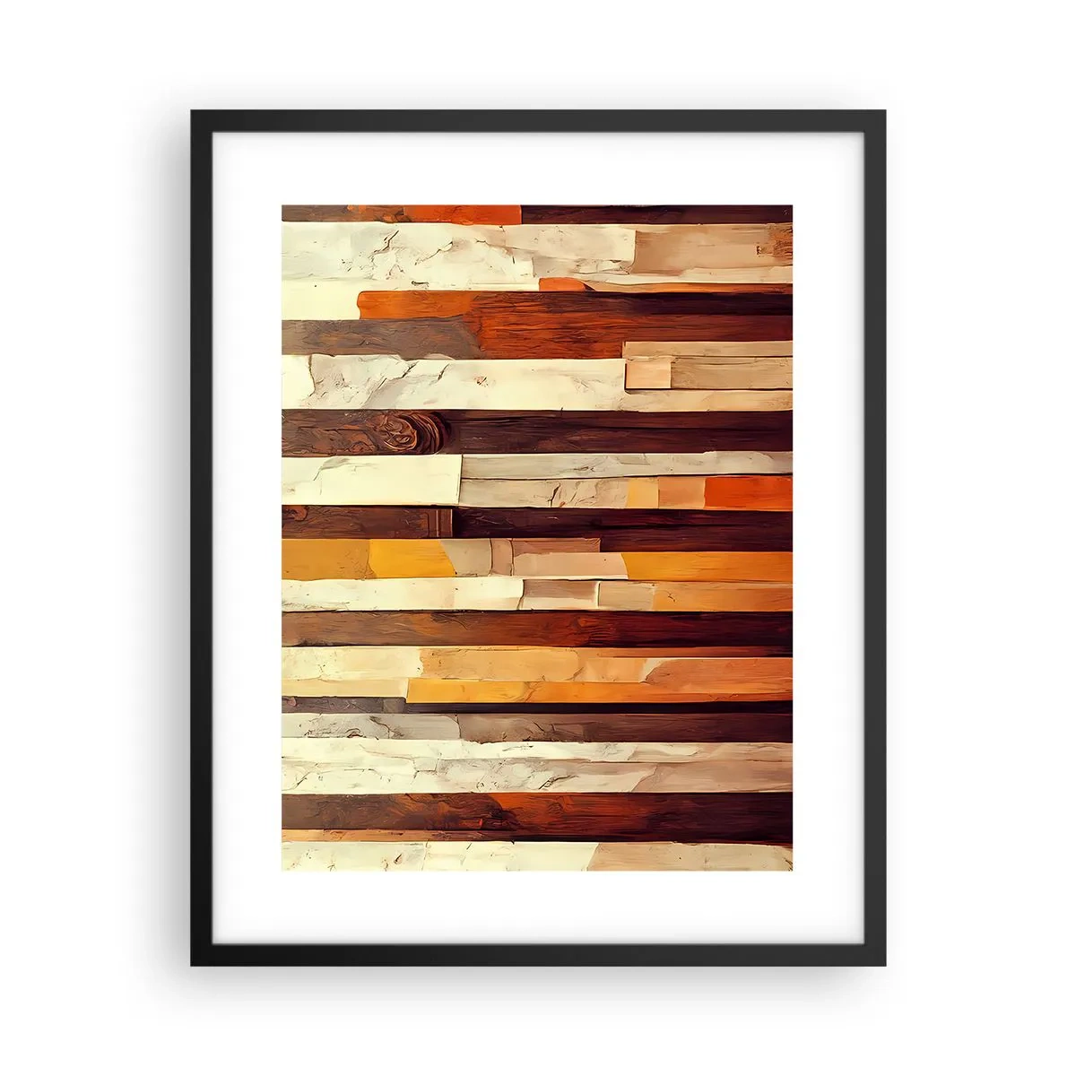 Poster in einem schwarzem Rahmen - Hymne der Waldbäume - 40x50 cm