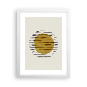 Poster in einem weißen Rahmen - Abstraktion, die vor Hitze zittert - 30x40 cm