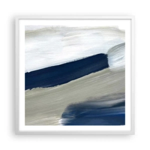 Poster in einem weißen Rahmen - Begegnung mit dem Weißsein - 60x60 cm