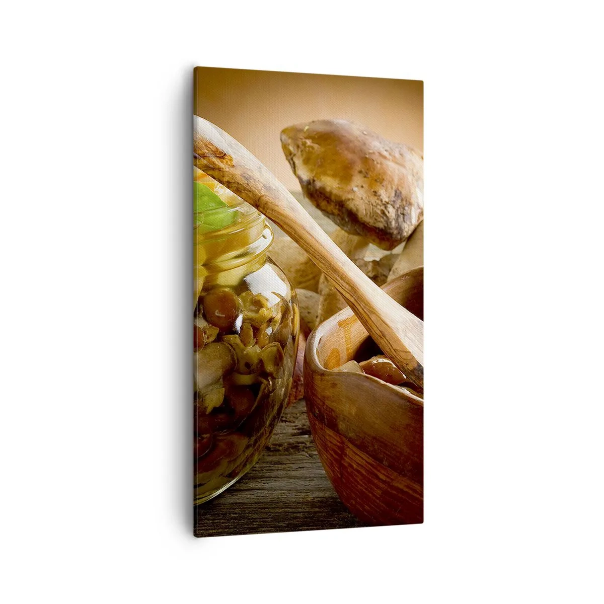 Bild auf Leinwand - Leinwandbild - Ob frisch oder gesalzen, oder in der Herbstsaison ... - 55x100 cm