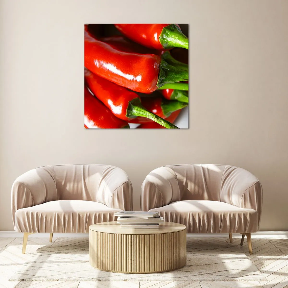 Glasbild - Bild auf glas - Saftig, glänzend, glatt - 70x70 cm