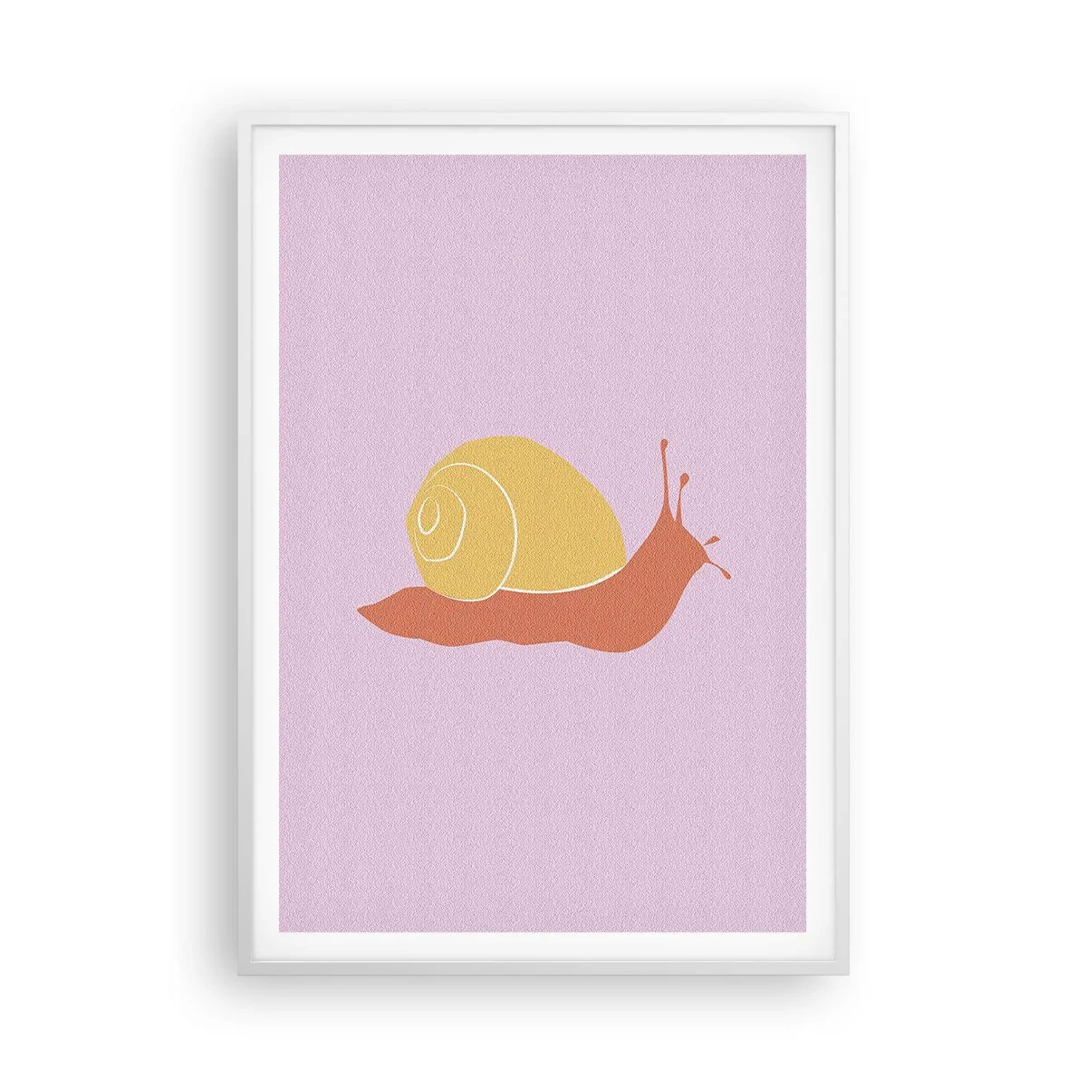 Poster in einem weißen Rahmen - Es gibt keine Eile - 70x100 cm