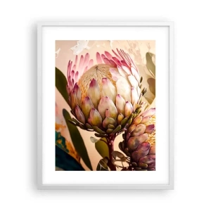 Poster in einem weißen Rahmen - Zärtlich umarmt - 40x50 cm