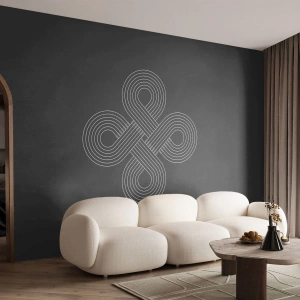 Selbstklebende Fototapete Deluxe Sticker - Im keltischen Geist - Abstraktion, Stück, Minimalismus - 350x256 cm