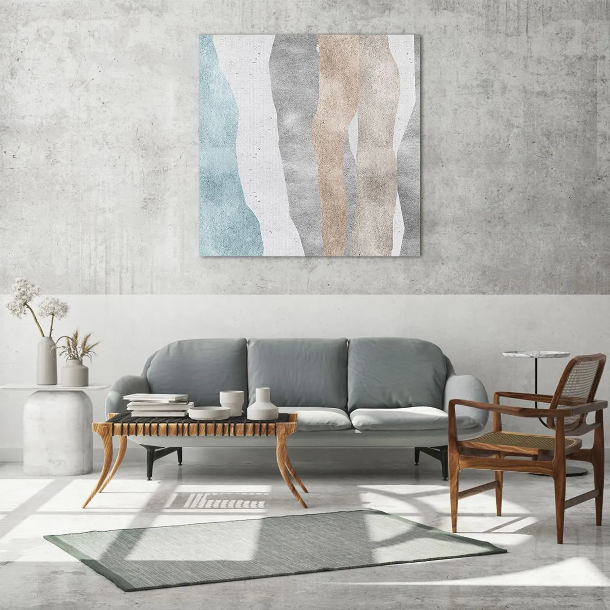 Glasbild - Bild auf glas - Studie über Nähe - 30x30 cm