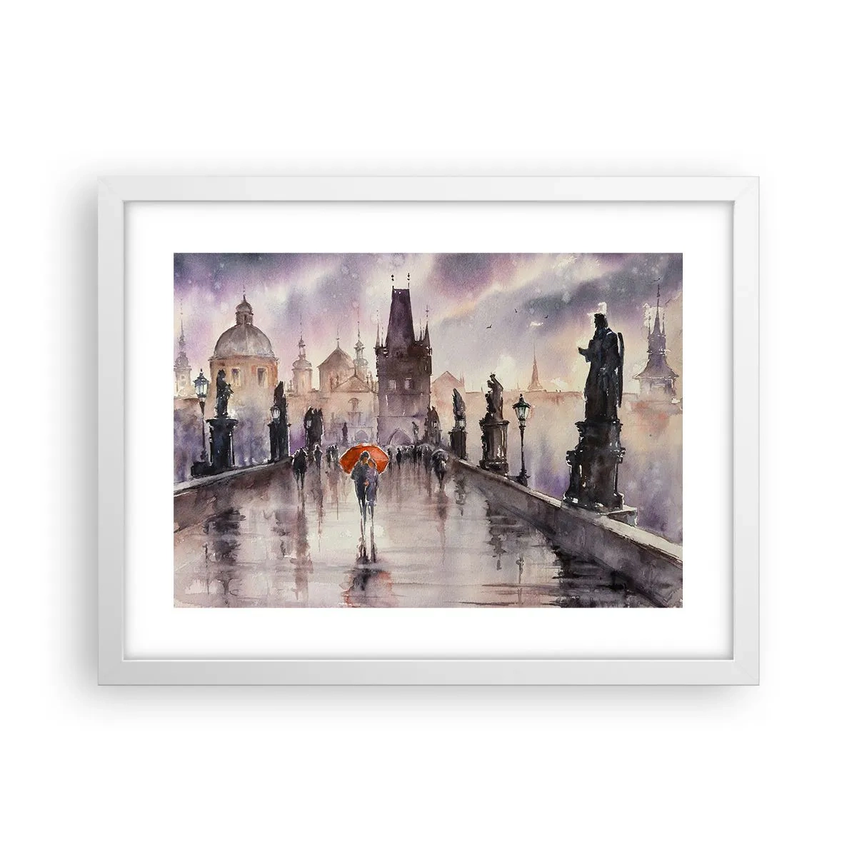 Poster in einem weißen Rahmen - Leute verändern sich nicht - 40x30 cm