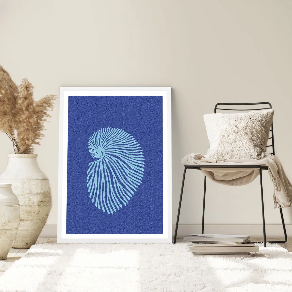 Poster in einem weißen Rahmen - Geburt der Muschel - 30x40 cm