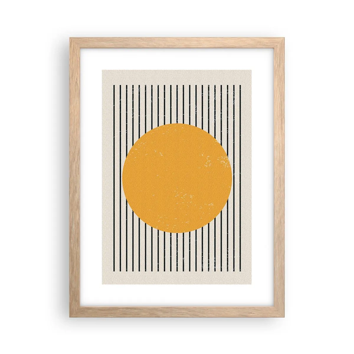 Poster in einem Rahmen aus heller Eiche - Die Kraft der Einfachheit - 30x40 cm