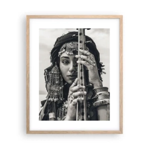 Poster in einem Rahmen aus heller Eiche - Die Musik des Orients selbst - 40x50 cm