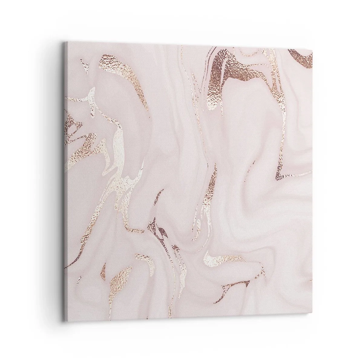 Bild auf Leinwand - Leinwandbild - In einem rosa Schal - 50x50 cm