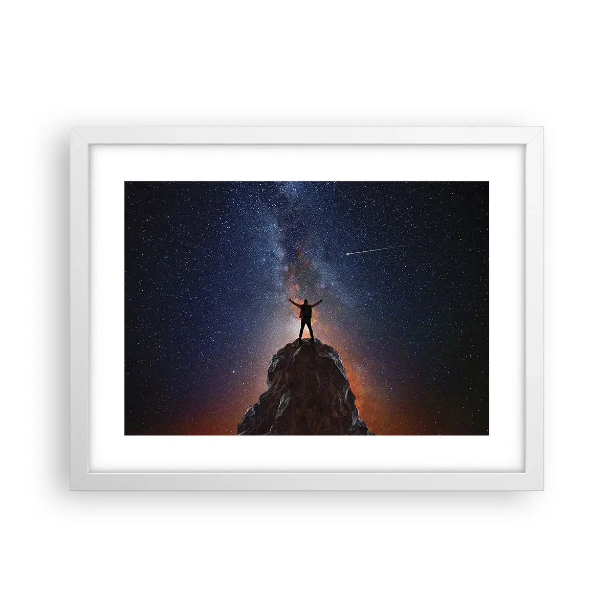 Poster in einem weißen Rahmen - Die Macht ist mit mir! - 40x30 cm