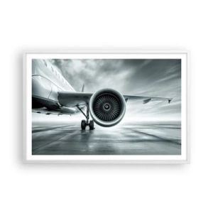 Poster in einem weißen Rahmen - Die Macht ist da! - 91x61 cm