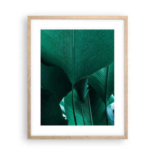 Poster in einem Rahmen aus heller Eiche - Dem Licht zugewandt - 40x50 cm